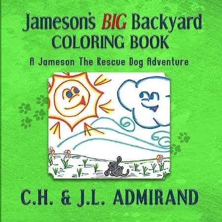 Book cover for Jameson's BIG Backyard Coloring Book Cover by C.H. Admirand